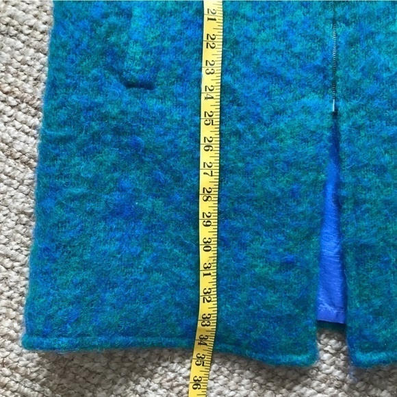 Vintage mohair/ wool blend zip coat. Hand woven in Ireland. - Picture 8 of 13